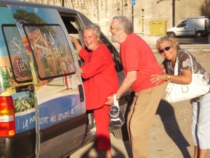 Départ pour la croisière avec le sourire