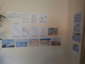 L’exposition à partir de cartes postales anciennes : Lacanau et la formation des dunes, l'évolution de la côte Atlantique du Médoc, de la Préhistoire à nos jours ,la garluche et les « forges » de Lacanau ( fonderies)…