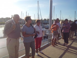 Nous attendons notre navette au port de Pauillac...